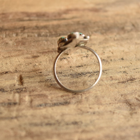 Snake Eye Turquoise Ring - Size 5 1/5